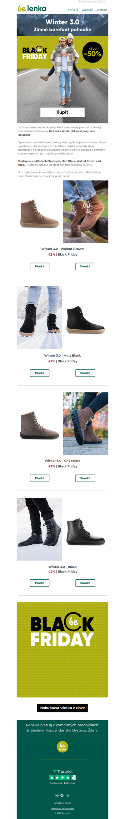 ❄️ 👣  Zažite jedinečné barefoot pohodlie aj v zime