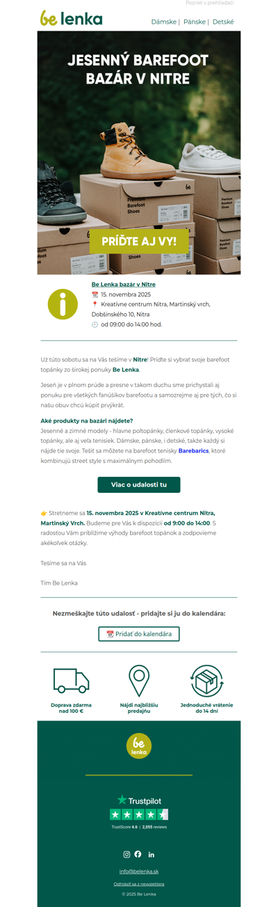 🍁Jesenný barefoot bazár mieri do Nitry