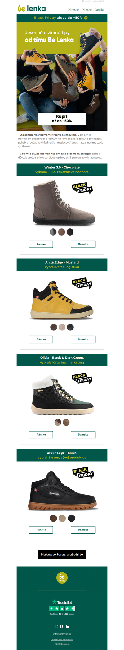 ✨ Obľúbené barefoot kúsky nášho tímu na jeseň/zimu