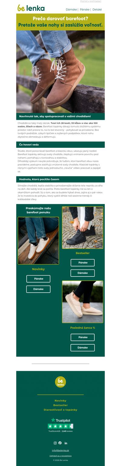 Barefoot topánky - dlhodobá investícia do vášho zdravia