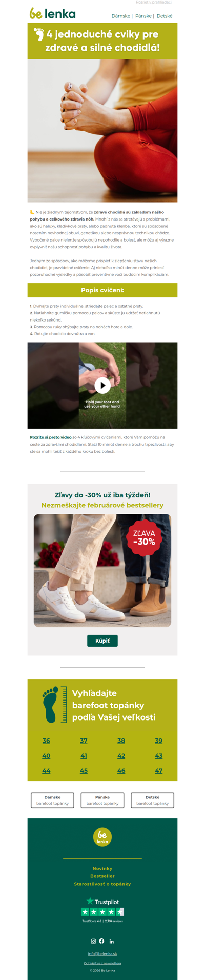 🦶4 jednoduché cviky pre zdravé a silné chodidlá