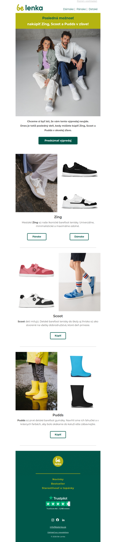 ⏰  Posledná možnosť nakúpiť Zing, Scoot a Pudds v zľave!