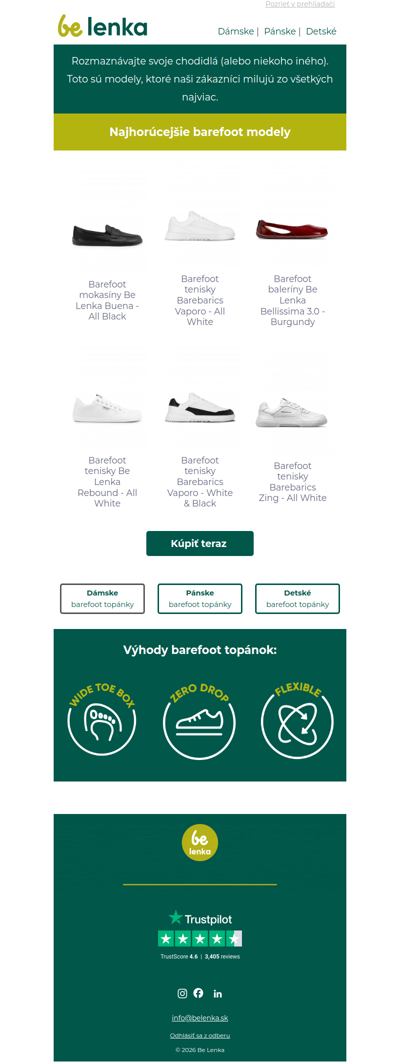 Toto sú aktuálne najhorúcejšie barefoot modely...