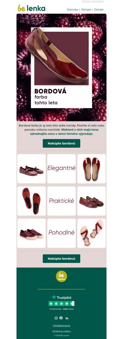 Bordová je stále trendy🍒