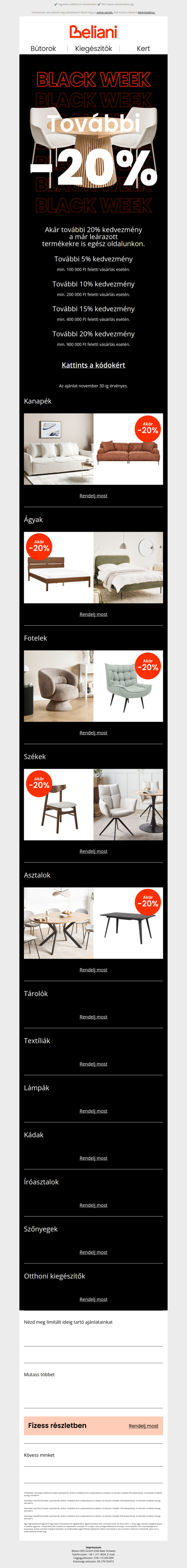 Extra 20% kedvezmény a már akciós árakból - csak a hét végéig ⌛