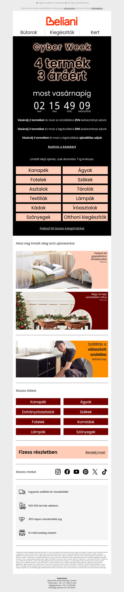 4 termék 3 áráért most vasárnapig ⏰