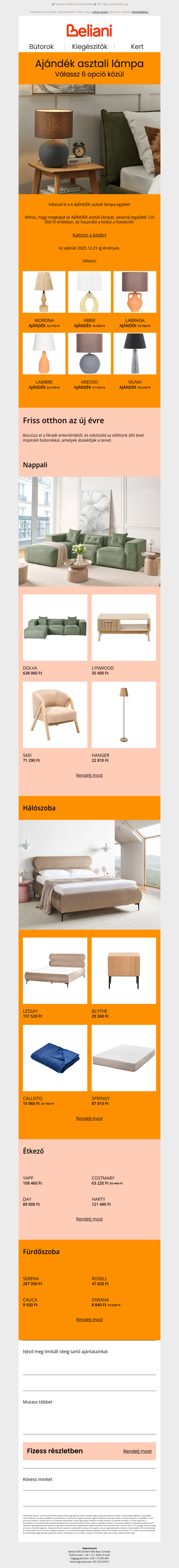 Ajándék asztali lámpa: Válassz 6 opció közül 💡🎁