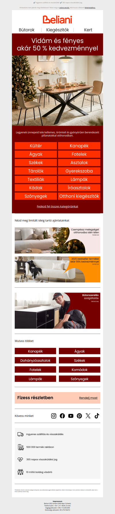 Boldog Karácsonyt akár 50 % kedvezménnyel