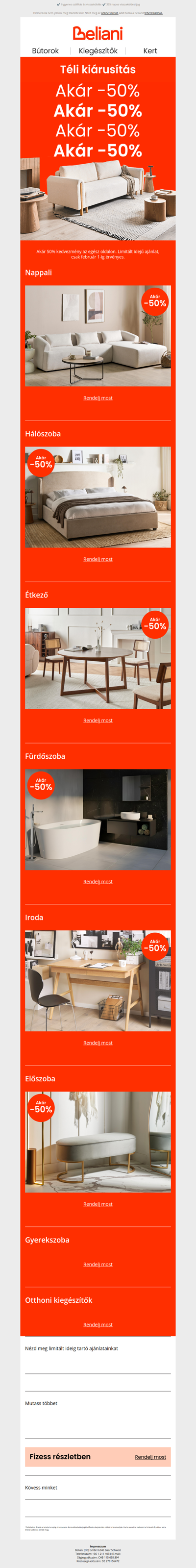 Akár -50% a téli kiárusítás alatt ❄️