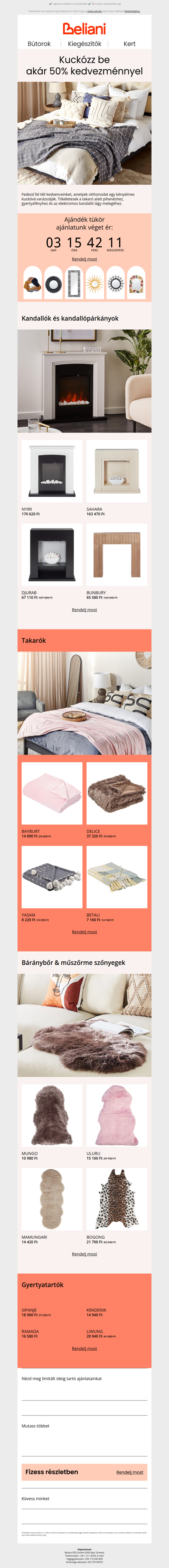 Kedvenc téli alapdarabok akár 50% kedvezménnyel ❄️