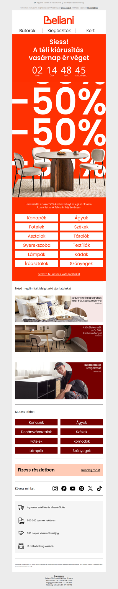 Siess! Akár -50% most vasárnapig! 🔥