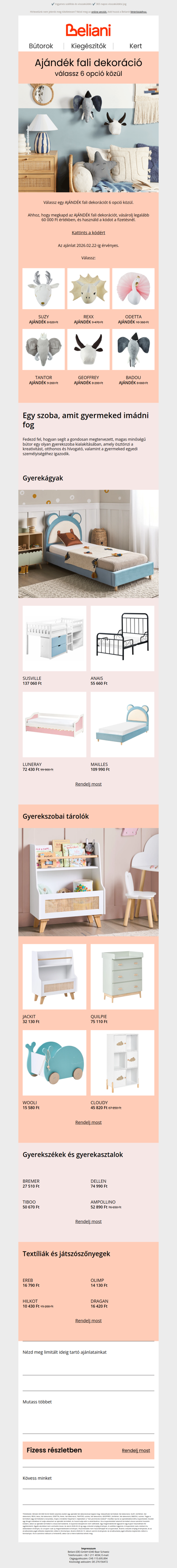 Ajándék fali dekoráció: válassz 6 opció közül 🎁