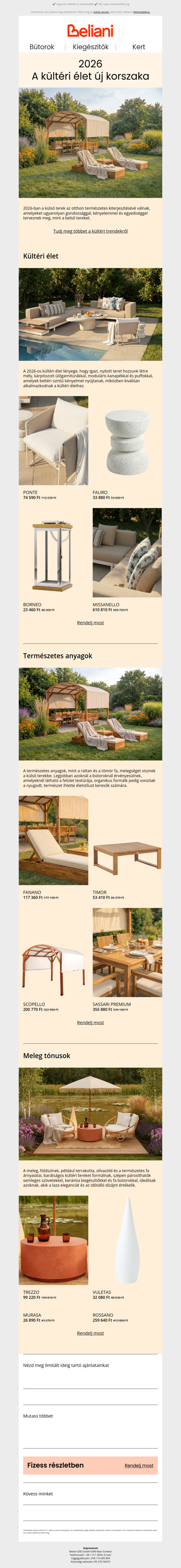 2026-os kültéri trendek: ahol a dizájn találkozik a természettel🌿