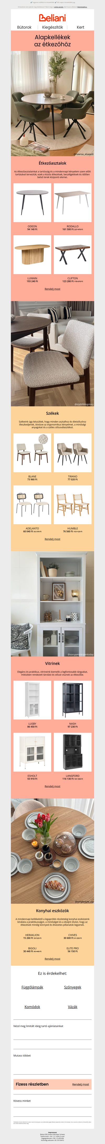 Elengedhetetlen kellékek az étkezőbe 🍽️