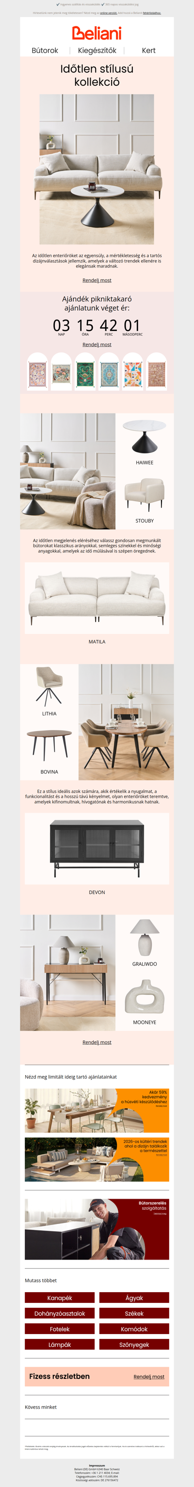 Hozz időtlen eleganciát otthonodba ✨