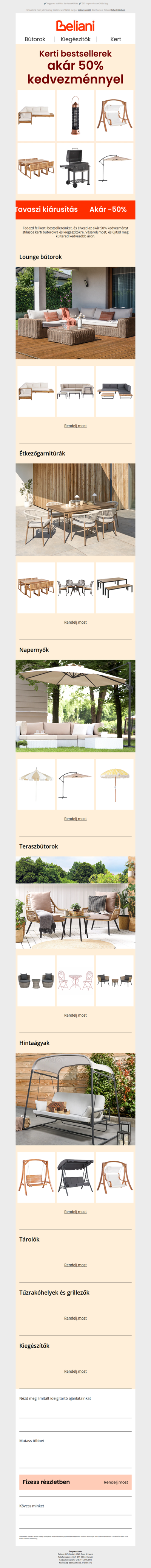 Kerti bestsellerek: akár 50% kedvezménnyel 🌿