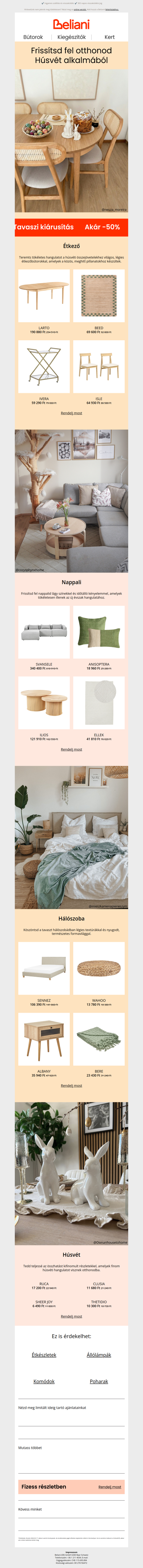 Akár 50% kedvezmény mindenre, ami a tökéletes húsvéthoz kell 🐣