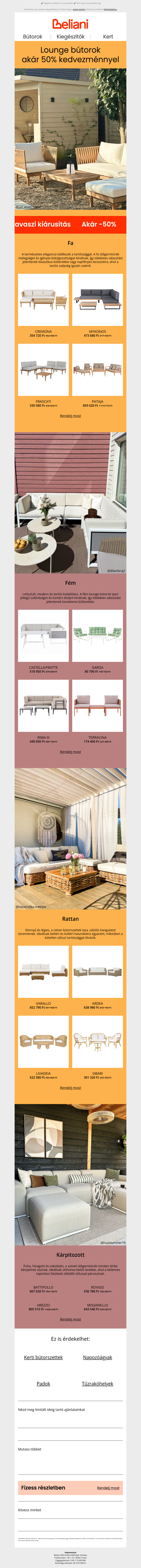 Akár 50% kedvezmény: a tökéletes lounge bútorok ☀️