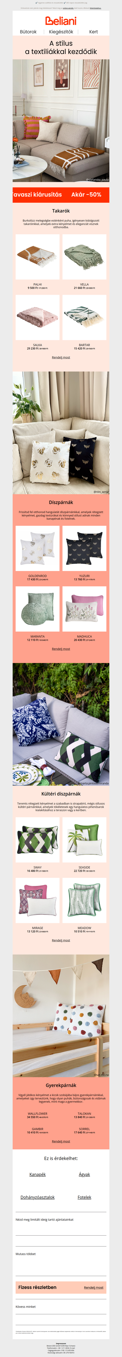 Mindennapi alapkellékek: fedezd fel textíliáinkat 🧵