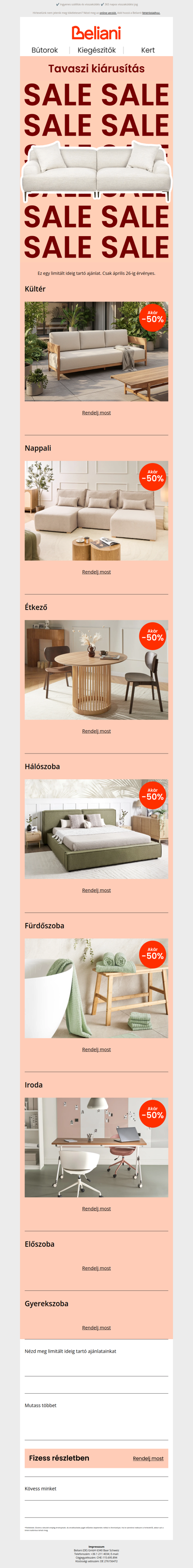 Akár 50% kedvezmény az egész oldalon, már csak ezen a héten ⏳🔥