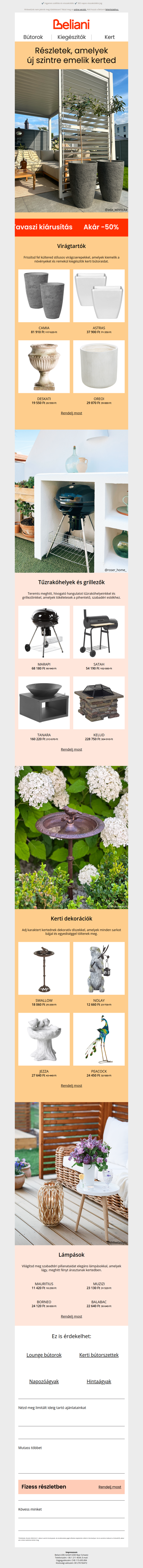 Fedezd fel legújabb kerti kiegészítőinket 🌿