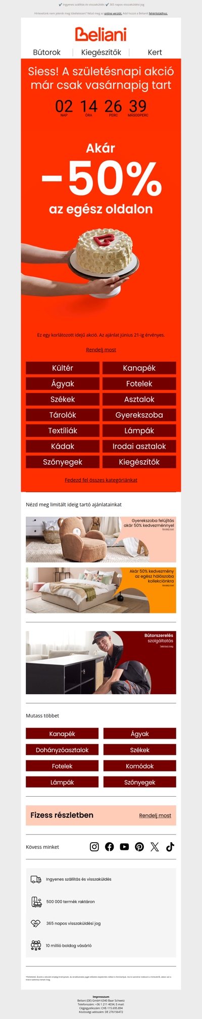 Siess! Már csak 72 óra maradt: akár 50% kedvezmény az egész oldalon ⏳