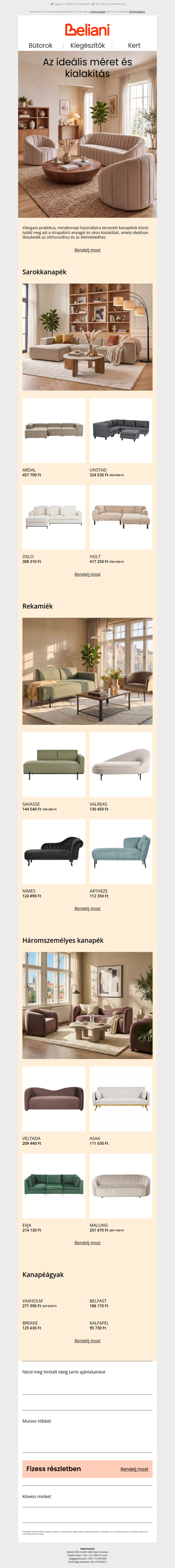 Több ezer opció. Egy tökéletes kanapé. 🛋️