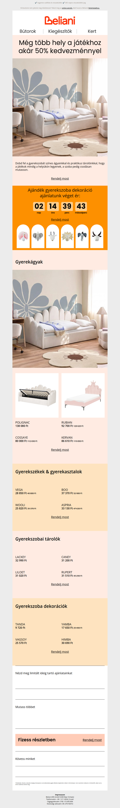 Gyerekszoba stílusosan: akár 50% kedvezmény 🧸 ✨