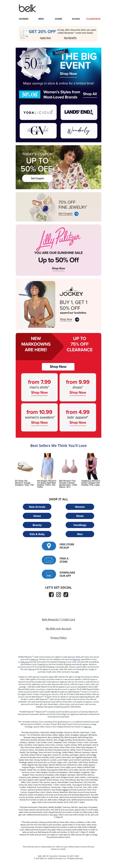 Big brands, big savings 🤩 Take up to 50% off during The Big Event