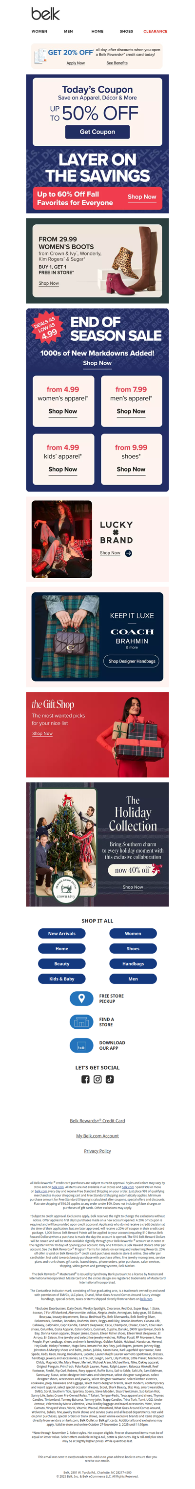 Up to 60% off 🏎️ Buckle up for Belk Deals