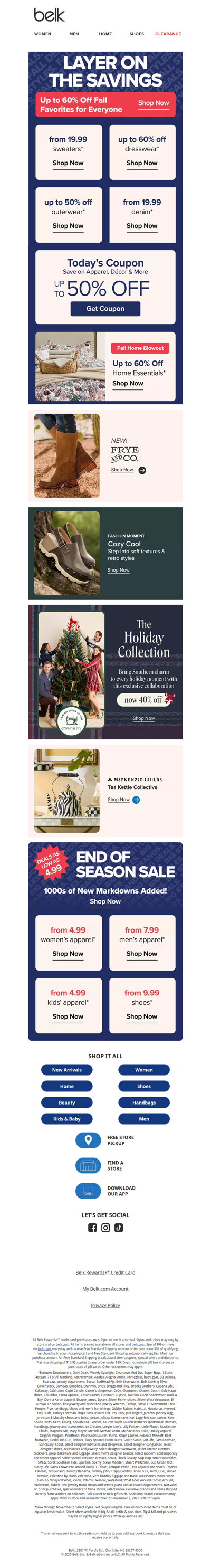 🍂 Save big on Belk Deals for the family