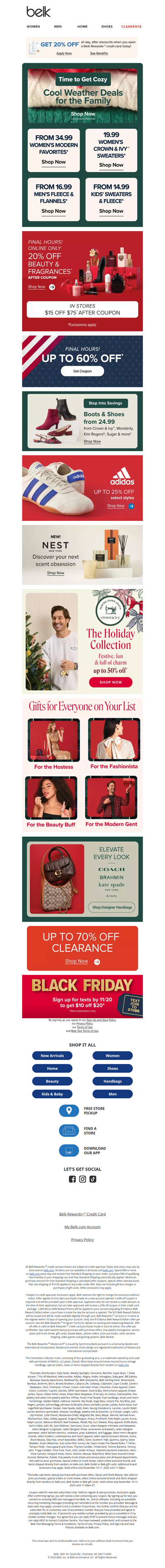 Final hours ⏰ Up to 60% off + 20% off beauty & fragrances