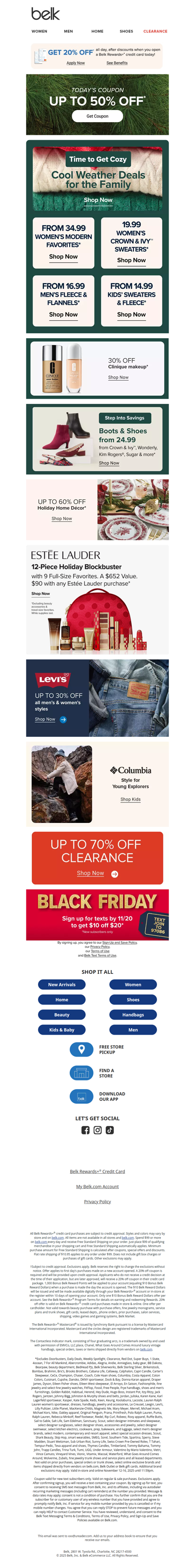 Prices down, cozy up 😍 Save on sweaters & outerwear for the whole family