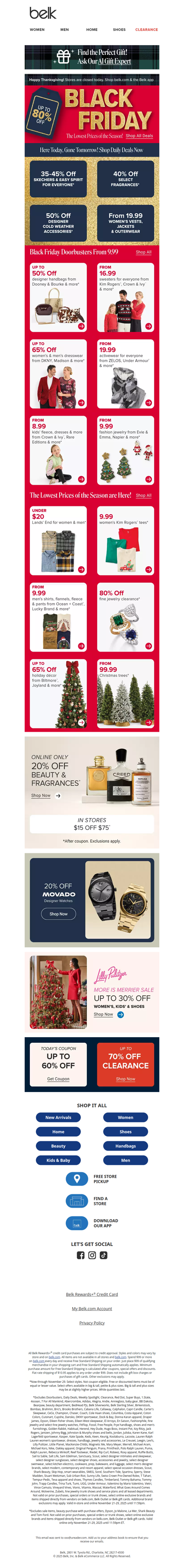 Thankful for 80% OFF Doorbusters 🤩