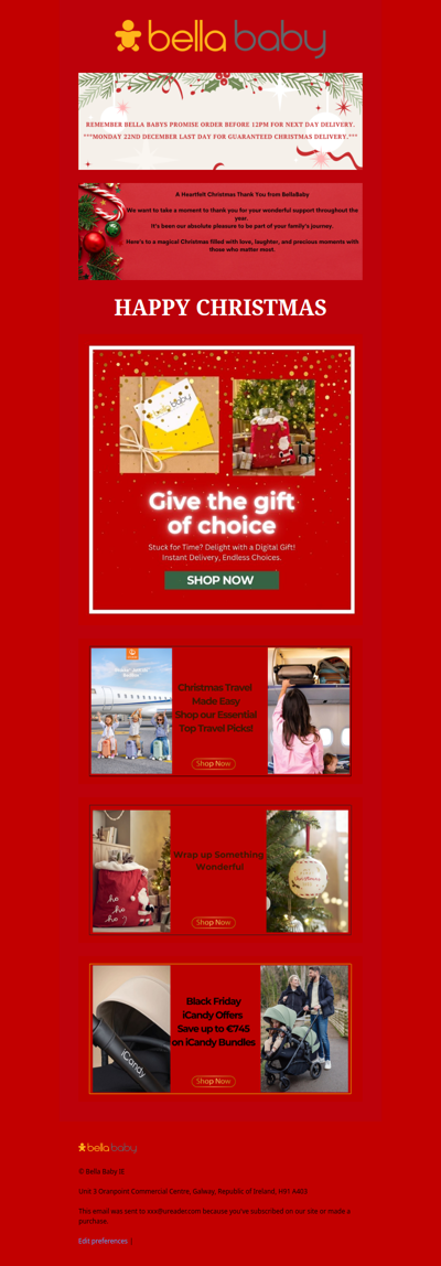 Last chance for Christmas 🎄 delivery! Don’t miss out!