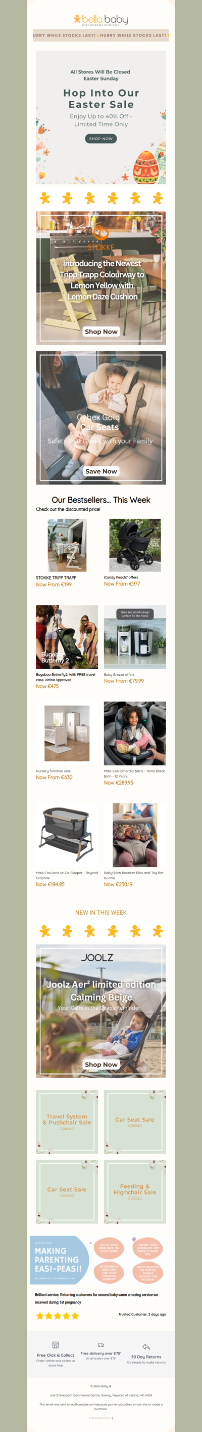 Extended baby fair deals until Monday! 💛