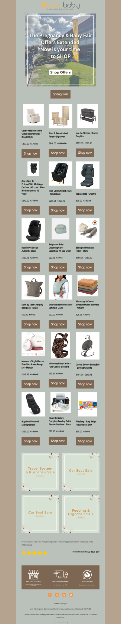 Baby Fair Offers End Tonight!