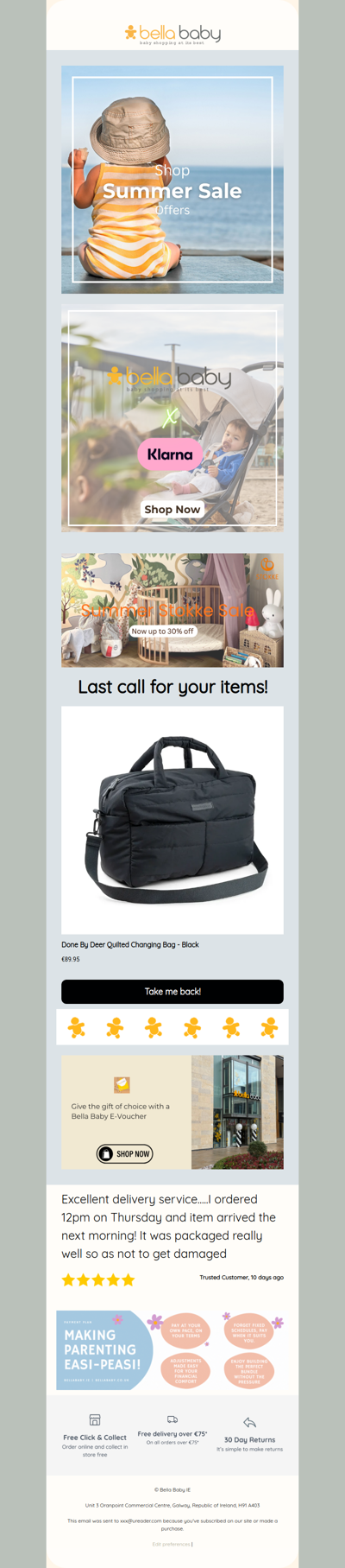 Last call for your items!