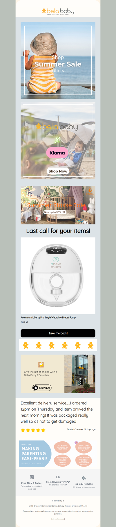Last call for your items!