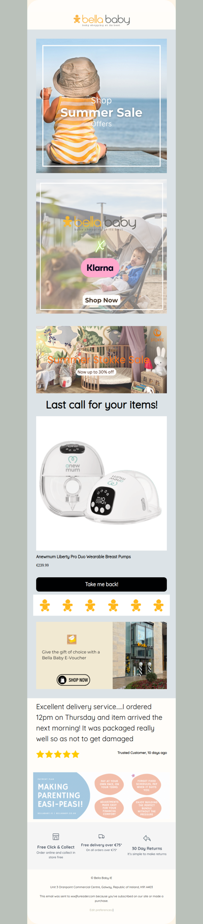 Last call for your items!
