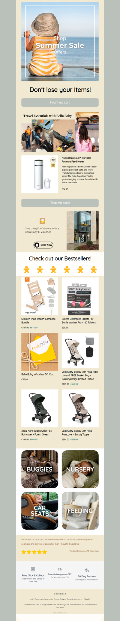 Don't lose your items!