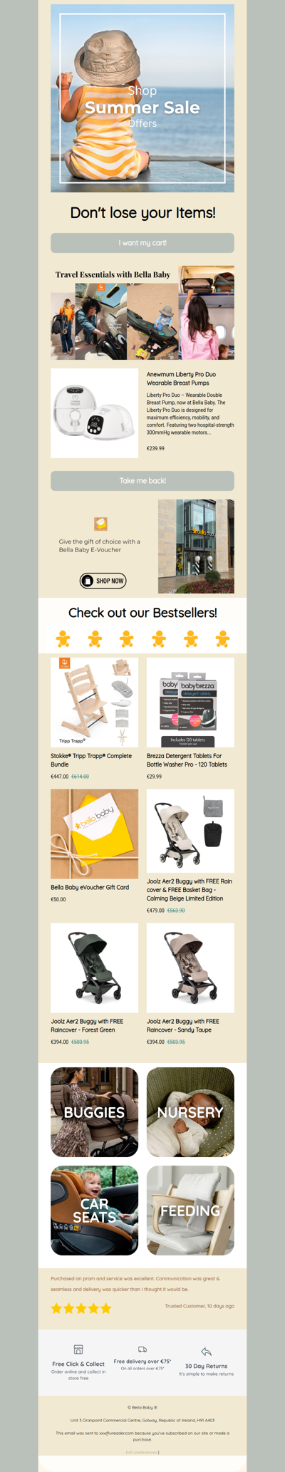 Don't lose your items!