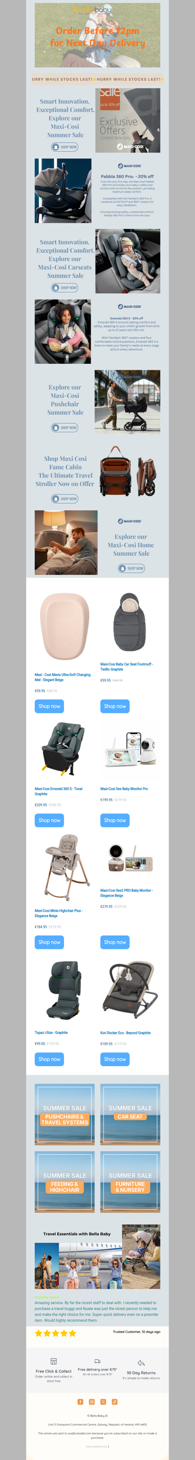 MAXI COSI OFFERS Save up to 30% OFF