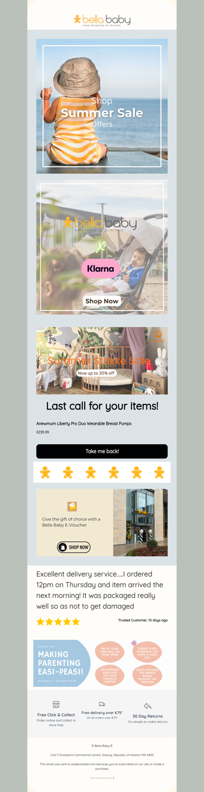 Last call for your items!