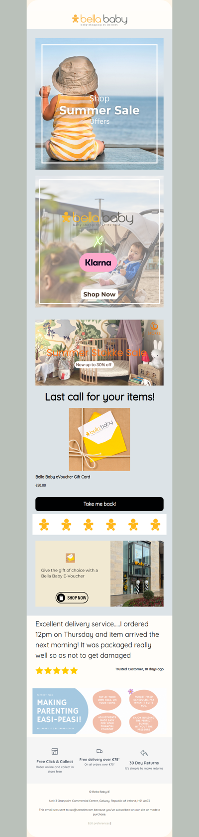 Last call for your items!