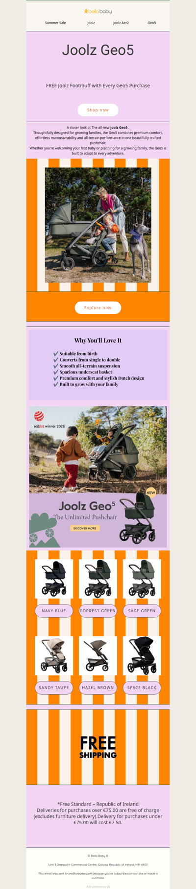 Your New Joolz Geo5 Comes with a FREE Footmuff