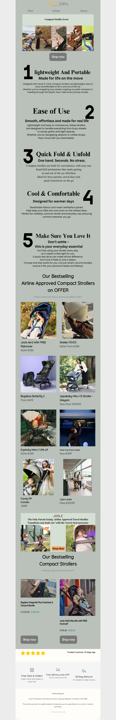 🚁Ready, set, go! Compact stroller savings await! 😎