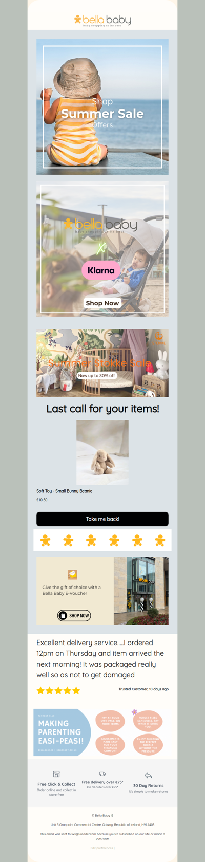 Last call for your items!