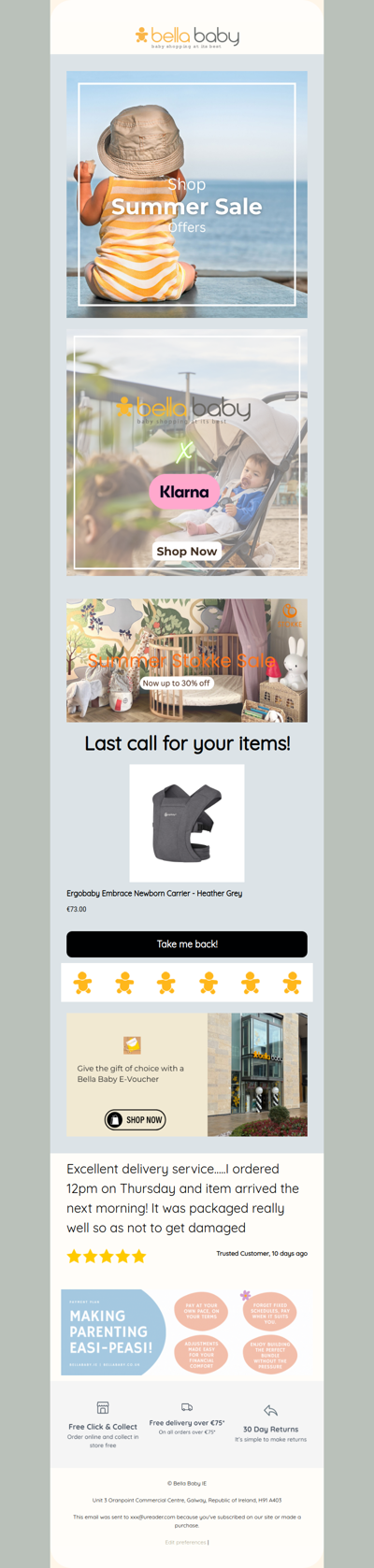 Last call for your items!