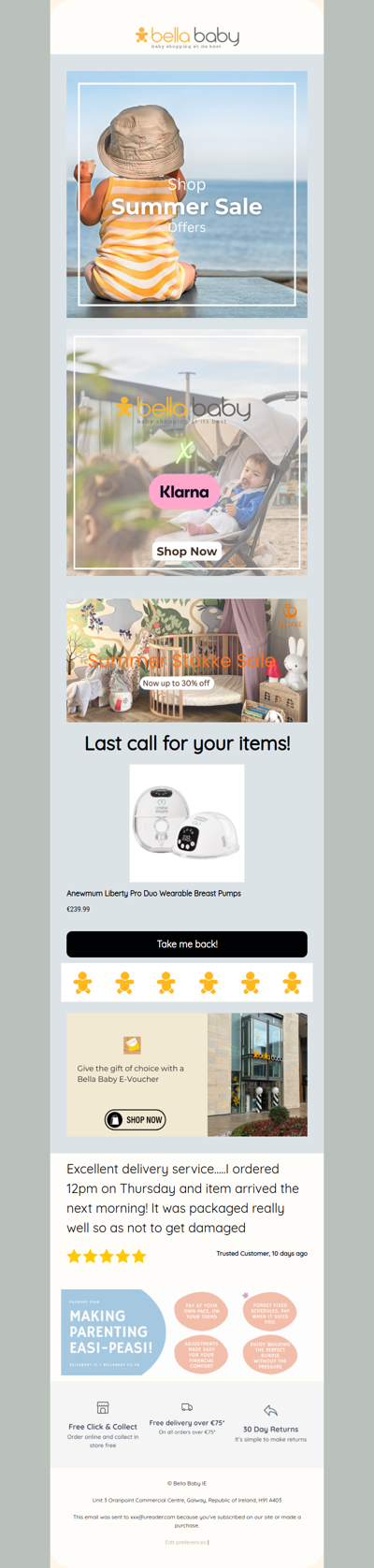 Last call for your items!